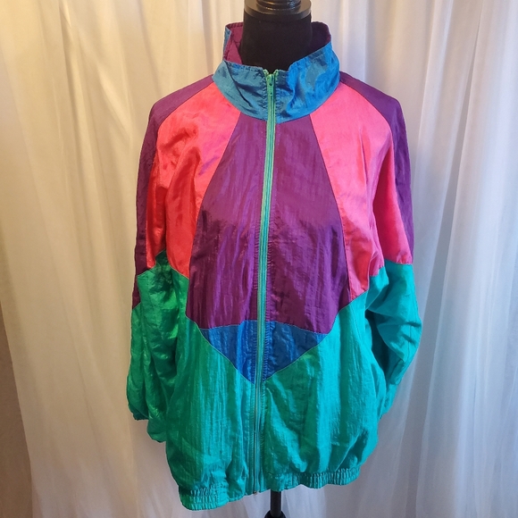 Vintage 80s windbreaker 1X - Picture 1 of 5